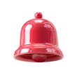 © itu - A shiny, red, bell-shaped object with a small, round top and bottom, highly polished, appears three-dimensional