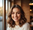 © picturehome - Beauty joyful young woman looking at camera