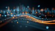 © AizayStock - Abstract data stream visualizing predictive analytics and AI technology