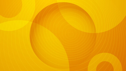 Wall Mural - orange abstract background with geometric element