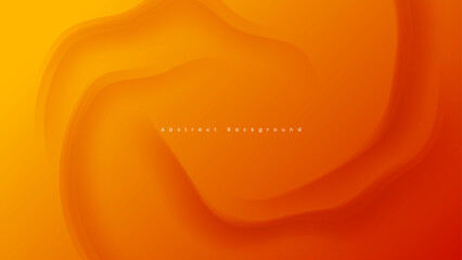 Wall Mural - orange abstract background with curve lines texture