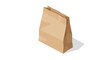 © di - Isometric brown paper bag design with shadow on white background