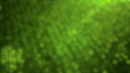 Blurred macro shot of green plastic woven mesh with soft highlights and diffused textured pattern.