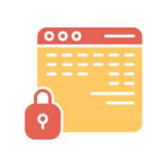 Wall Mural - Web Security Icon Design