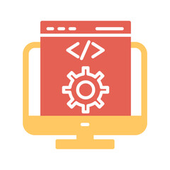 Wall Mural - Web Development Icon Design
