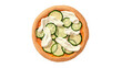 © BloomPix - Delicious pizza topped with lime slices and creamy sauce