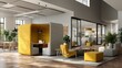 © Teerasak - Modern Office Design: Collaboration, Meeting Pods, Open Space