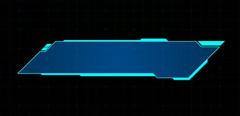 Technology box or futuristic callout title. Vector illustration	