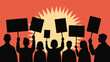 © aziz - Passionate protestors with signs advocating for change and social justice in a powerful demonstration for equality and freedom, demanding action now