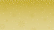 © Natheepong - snowfall with glow and snowflake on golden background. christmas festive. vector file