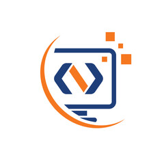 developer abstract logo modern style