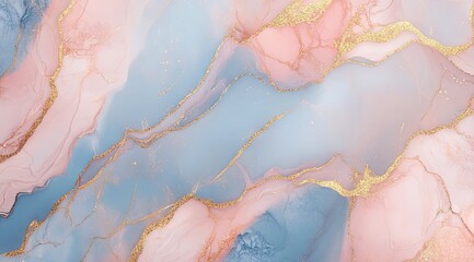  Abstract marbled design with blush and cool tones