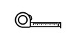 © Sidra - Measure accurately with this classic tape measure design, perfect for blueprints, crafts, or construction projects