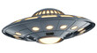© Leon - Isolated UFO, unidentified flying object from science fiction in a clean, realistic design
