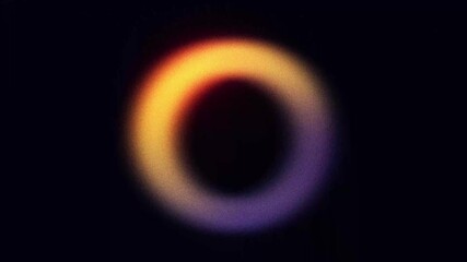 Wall Mural - abstract looping animated background. gold and navy blurry gradient, waving and glowing ring with no