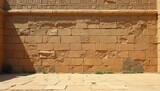 Editorial illustration weathered stone wall with detailed hieroglyphics, ancient inscriptions. Aged structure historical architecture, cultural heritage. Provides perfect backdrop for themes of