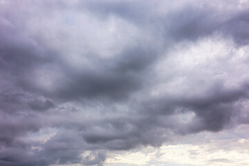 Wall Mural - beautiful view of sky with fluffy clouds