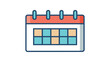 © VectEasy - Illustration of a calendar with marked dates, perfect for scheduling, reminders, and planning concepts