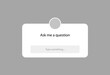 © kolonko - Question media button message concept. Isolated question vector symbol concept.