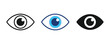 © Khuki - Eye icon set. Human eye icon. Visibility and privacy symbol set. Eye symbol. Open eyes icons.