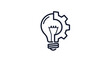 © jas - Abstract light bulb and gear combination signifying innovation and progress