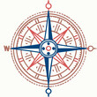 © Nolan - Sleek Compass Outline Icon Design