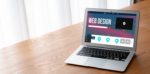 Website design software provide modish template for online retail business and e-commerce