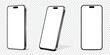 © fad82 - Realistic smartphone mockup isolated on transparent background