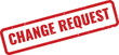 © MoshClusive - Red CHANGE REQUEST Rubber Stamp on White Background, Indicating a Formal Proposal to Modify Something