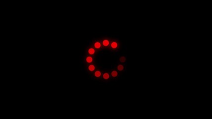 Loading bar , waiting loading bar animation, software update icon on black background.