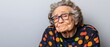 © Abdul - Close up portrait of very old woman wearing glasses with wrinkle face