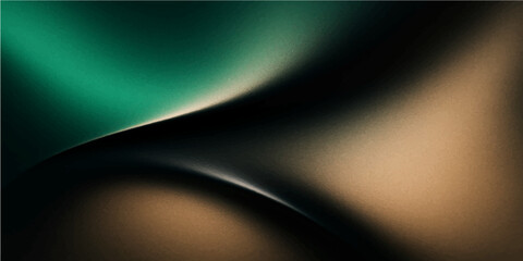 Wall Mural - the abstract green background with glowing lines and a light blue wave creates a digital art texture