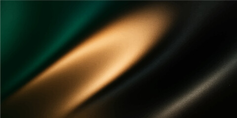 Wall Mural - digital illustration of an abstract green background with smoke and soft, glowing blue lines creatin