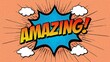 © Mamer - Comic Book Style Explosion with the Word 'Amazing!' - A Vibrant Illustration of Excitement