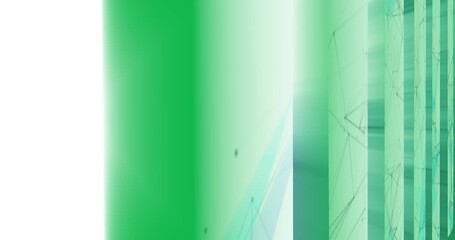 Wall Mural - Animation of moving shapes on transparent background
