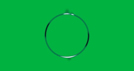 Wall Mural - Animation of glowing purple circle over transparent background