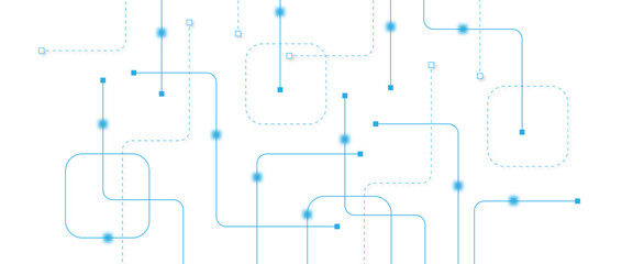 Abstract futuristic technology background. Technology background with crossed lines and dots.