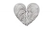 © NIA - Abstract illustration of a broken heart symbol on white background