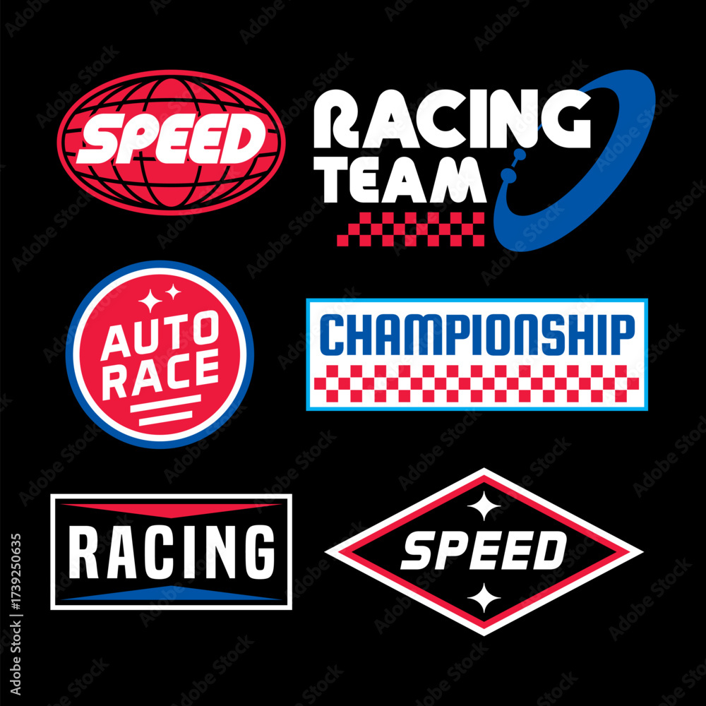 streetwear auto racing logo idea for a clothing brand. Design vector ...