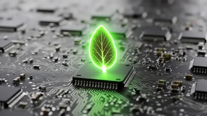 Wall Mural - Green Technology: Sustainable computing solutions for environmentally conscious practices