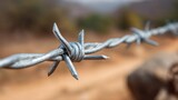 barb, barbed or razor wire, is a type of steel fencing wire constructed with sharp edges or points arranged at intervals along the strands used as a security measure atop walls surrounding property