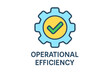 © ArtNeuroNet - Operational efficiency gear with check mark and gear symbol