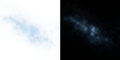 © Iryna - Blue cosmic dust cloud PNG. Abstract nebula particle effect.