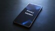 © Nytheris  - Smartphone with Glowing Screen Showing Editable Privacy Matters in Professional Stock Composition