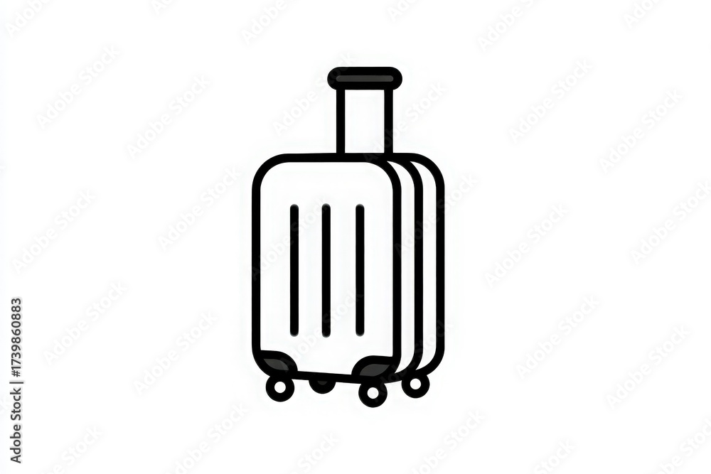 This sleek travel suitcase features a simple design with smooth wheels, perfect for easy transportation during trips. It is ideal for travelers who value practicality and style.