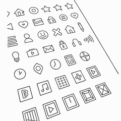 Outline application icons