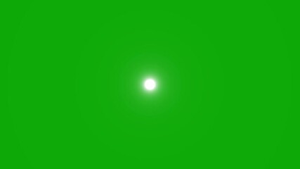 Wall Mural - Shining white light, Twinkling White Star Glow Loop Animation with Lens Flare, Blinking Light Effect Twinkle stars light on green screen background, and Sparkling Streak Shine Effect. 4K