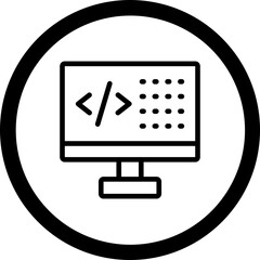 Wall Mural - Programming  Vector Icon Design