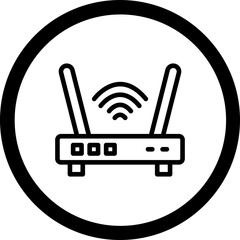 Wall Mural - Router Vector Icon Design