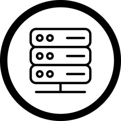 Wall Mural - Server Vector Icon Design